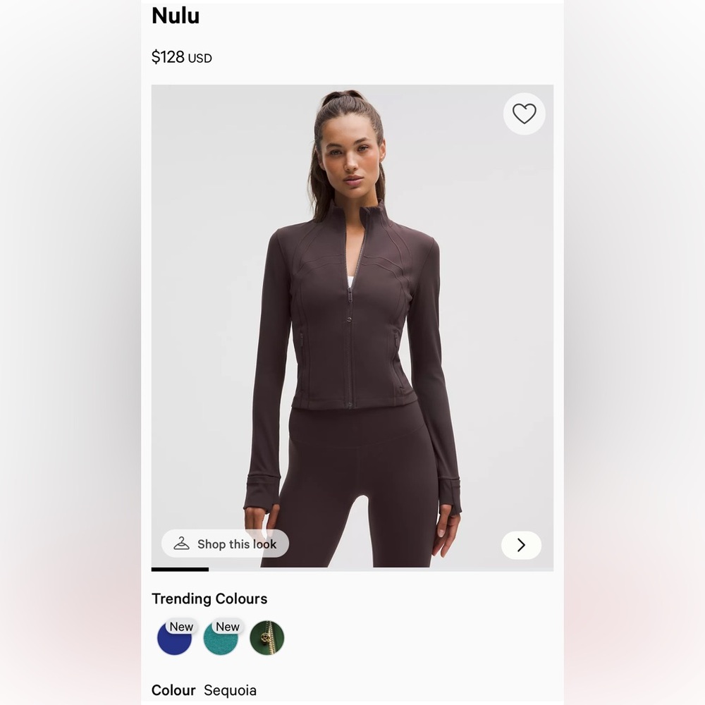 Lululemon Sequoia Define Cropped Jacket Size 2 NWT - image 4